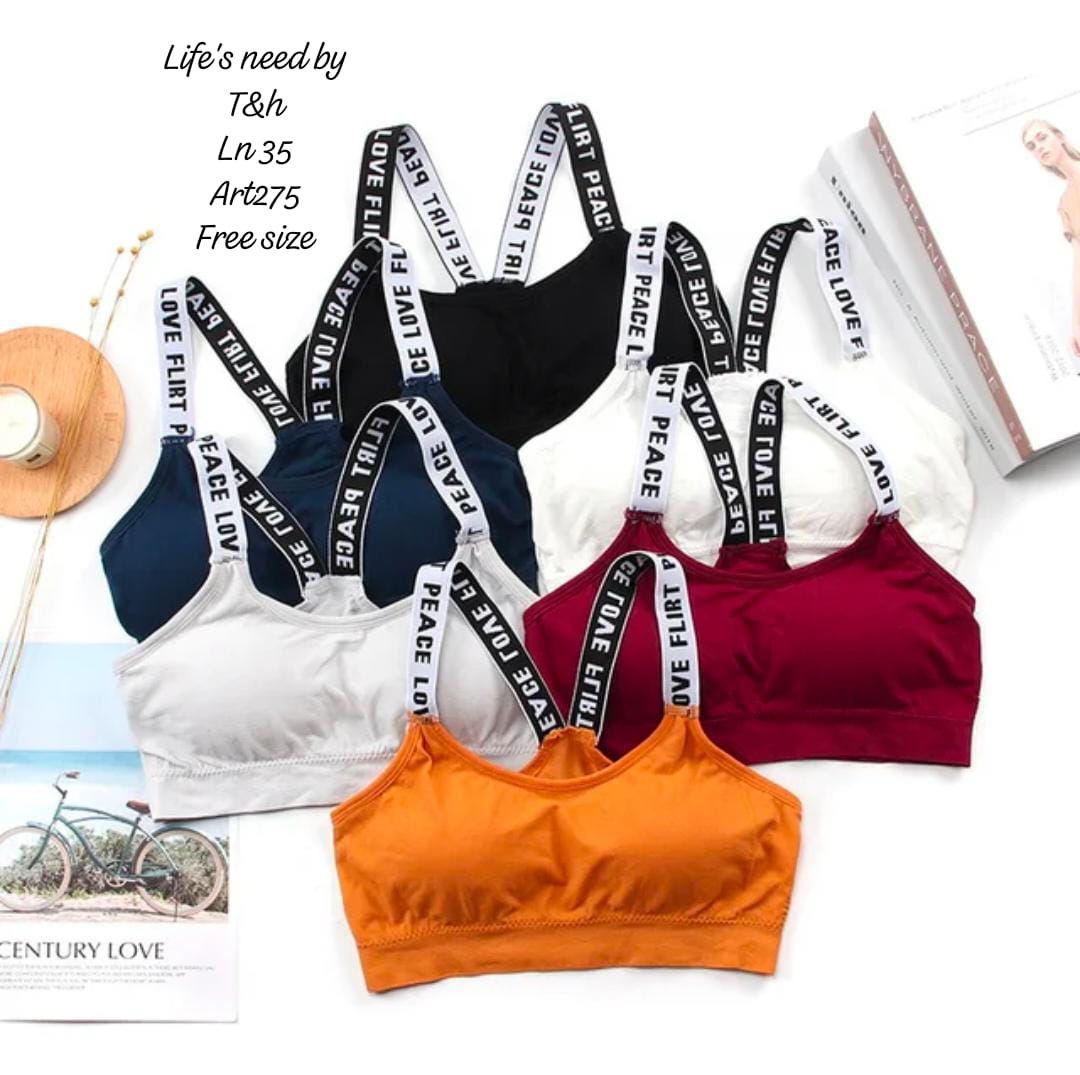 BRANDED SPORTS PADDED BRA