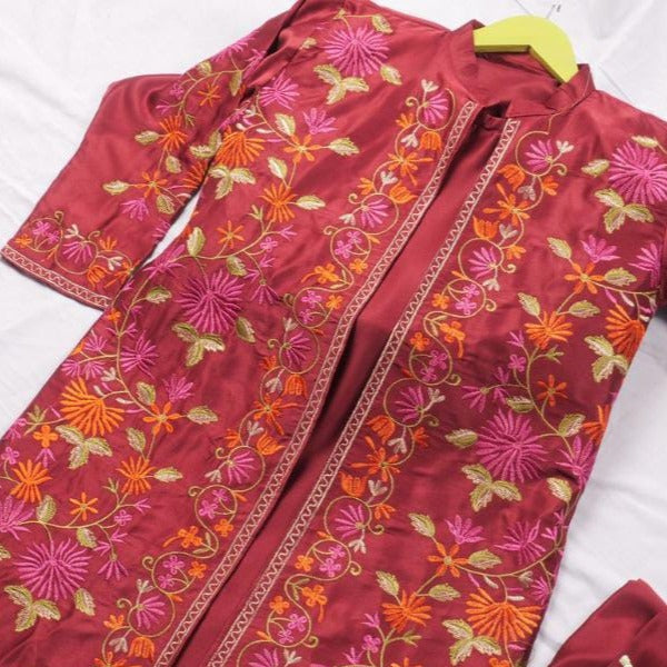 Stylish Multi-Embroided Gown