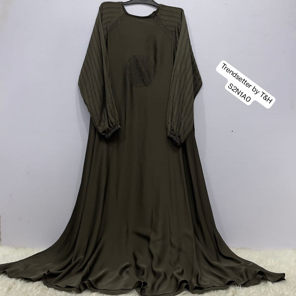 Stone Work Maxi Abaya