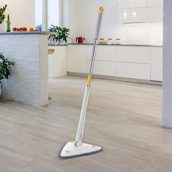 Long Handle Mop - 3 Sides Triangle Auto Squeeze
