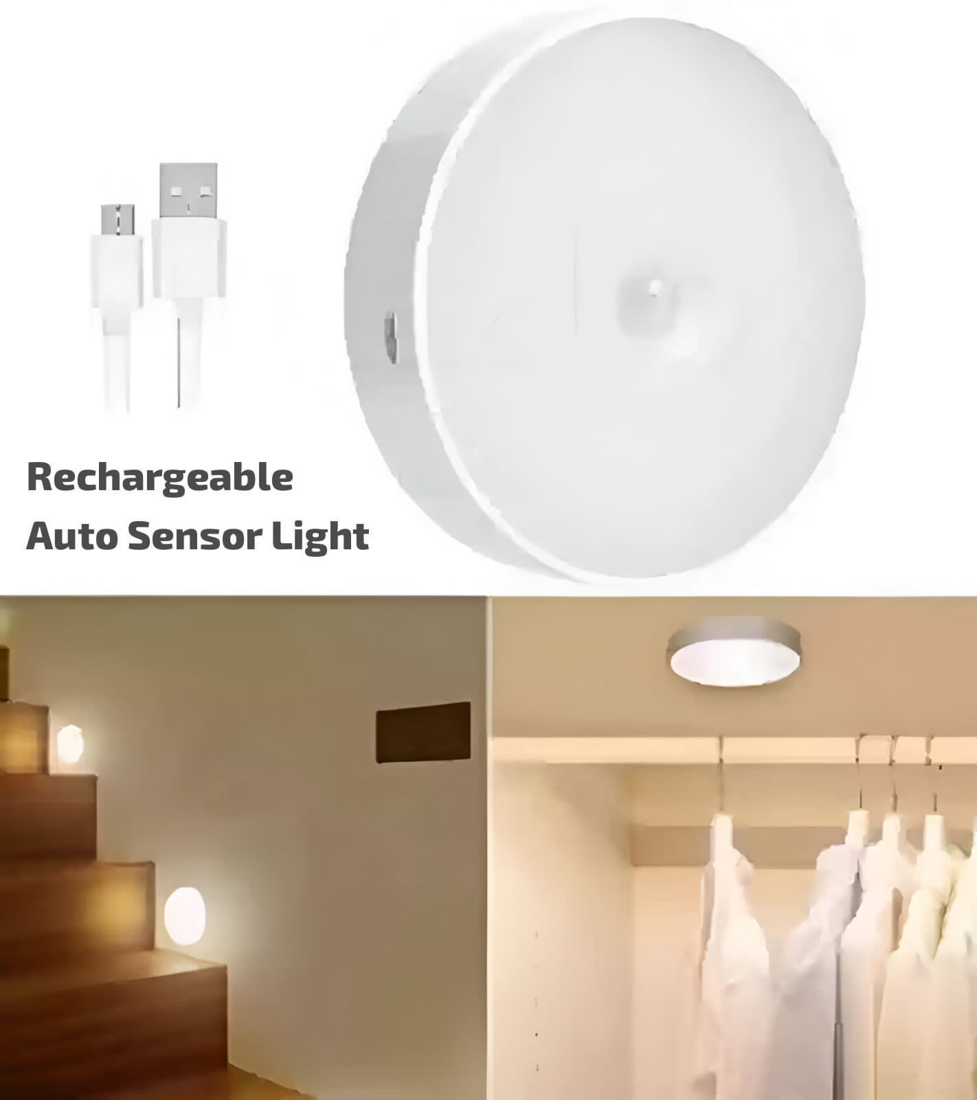 Rechargeable Self Adhesive Sensor LED Light