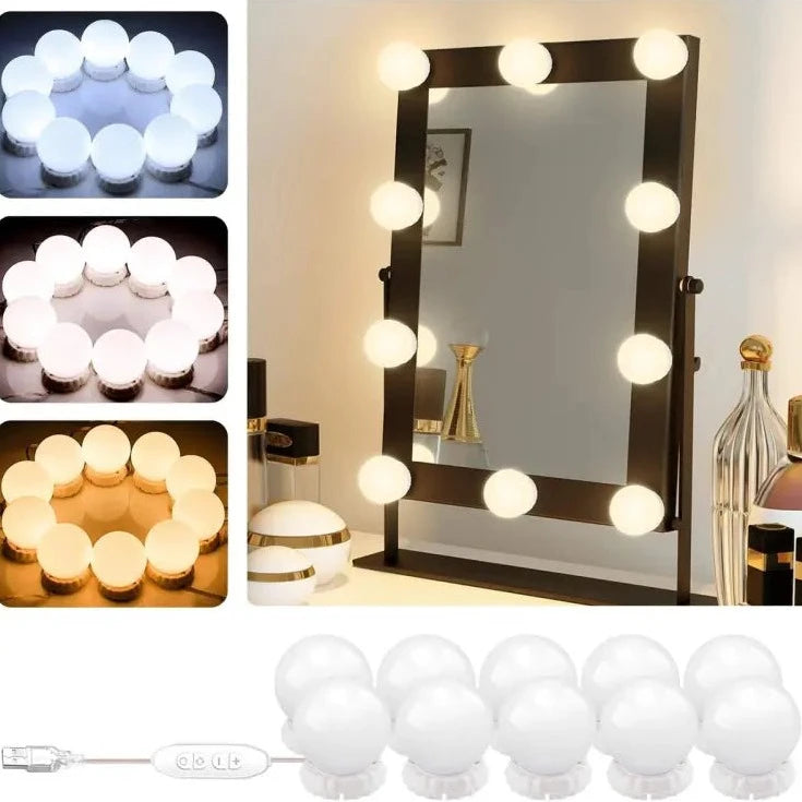 3 Modes Vanity Bulbs (USB Operated)