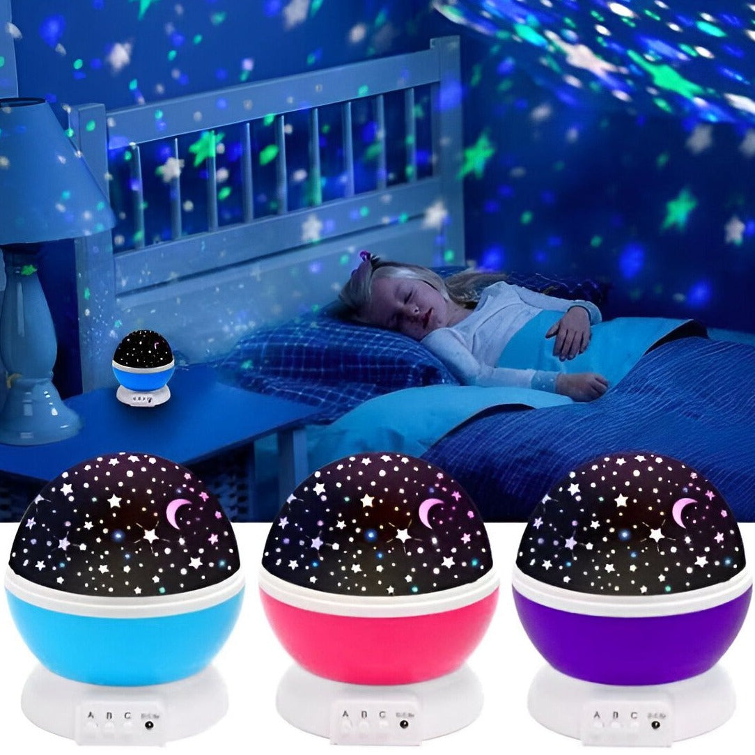 Auto Rotating Projection Night Stars Lamp
