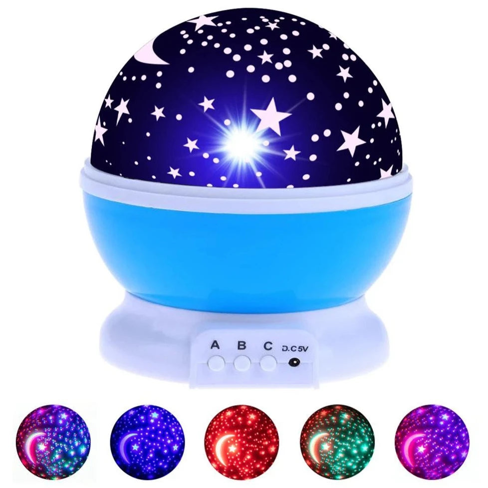 Auto Rotating Projection Night Stars Lamp