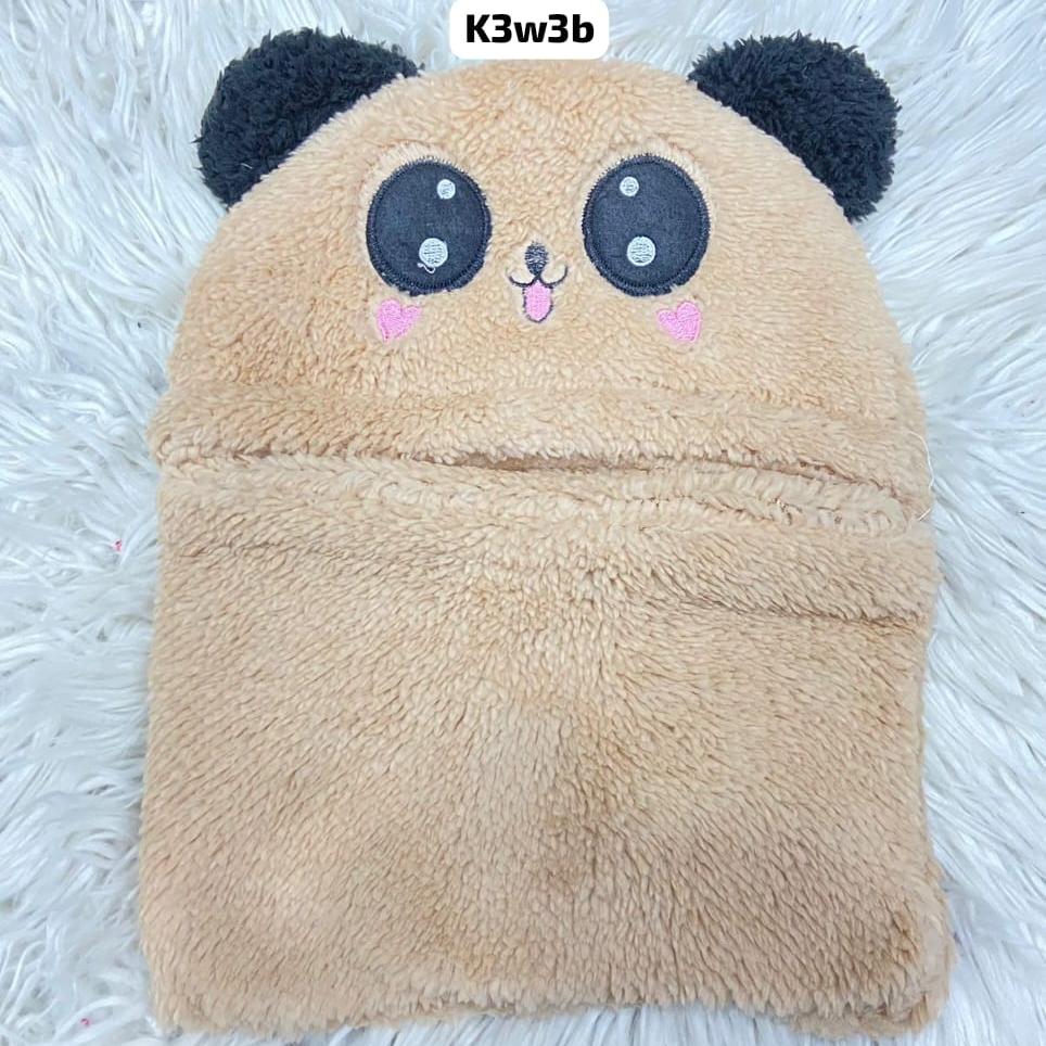 Cartoon Bear Fleece Cap