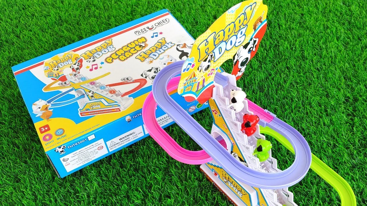 Happy Dog Multi Track Train Taxing Toy