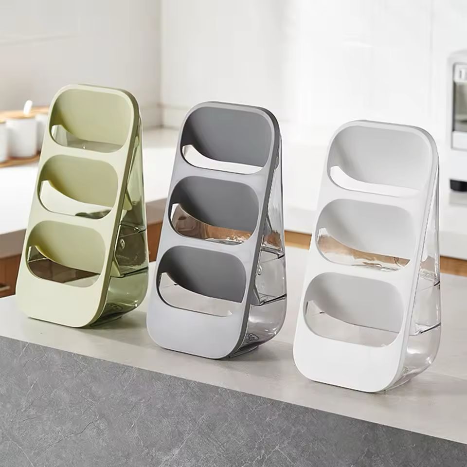 3-Layer Acrylic Cutlery Organizer