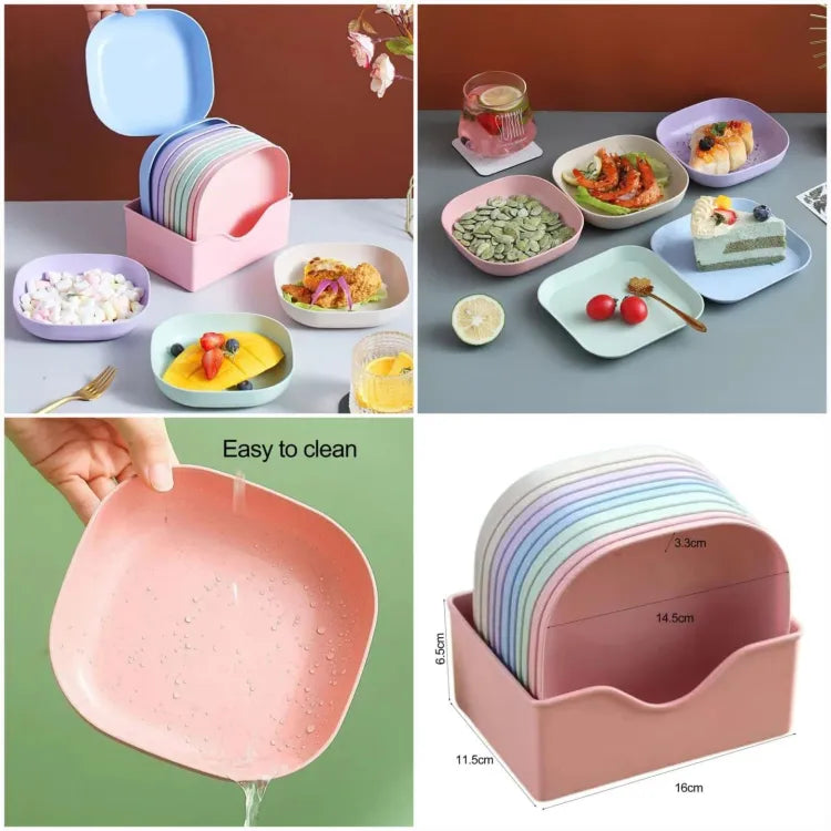 Fancy Plates with Plates Stand
