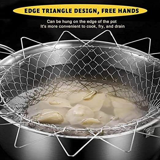 Solid Steel Net Chef Basket