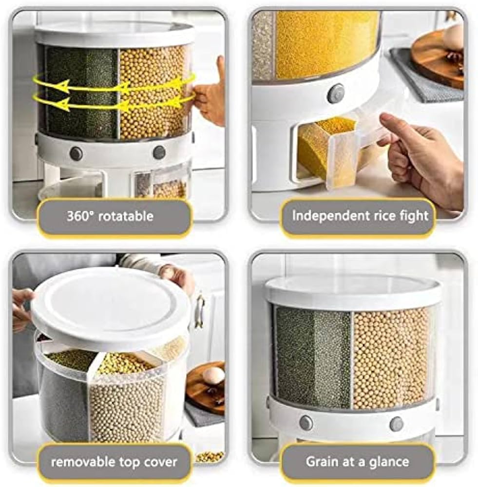 Rotating Rice/Cereal Dispenser