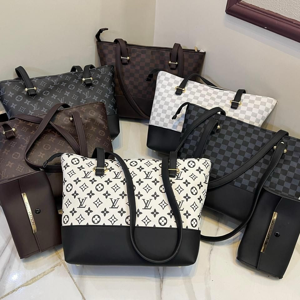 LV Tote Bag with Clutch Wallet