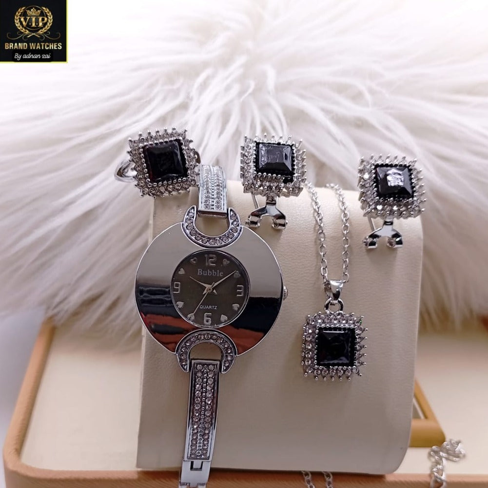 Bubble Girls Watch and Jewelry Set