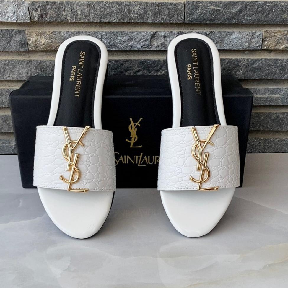 YSL Crocodile Ladies Slipper