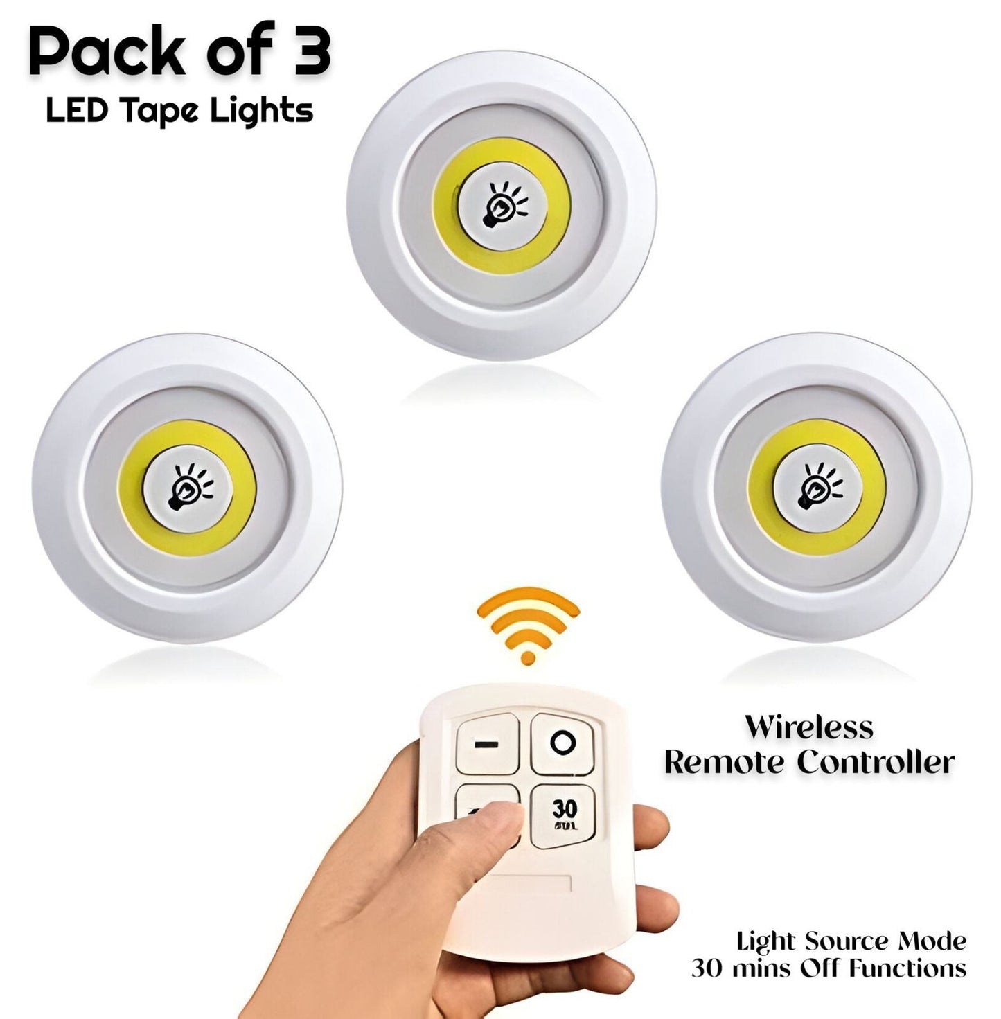 LED Tape Lights - Pack of 3