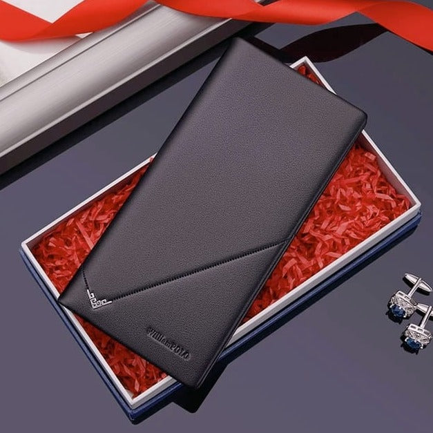 Boweisi Brown Classic Long Wallet