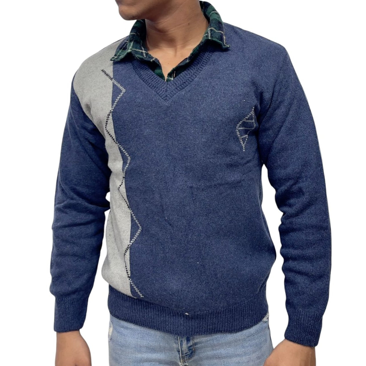 Men's Branded Pure Wool Sweater