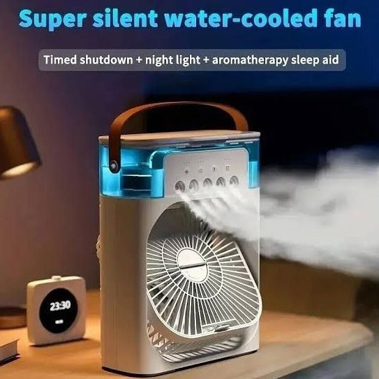 Mist Humidifier Table Fan (USB Power) - Portable and Refreshing
