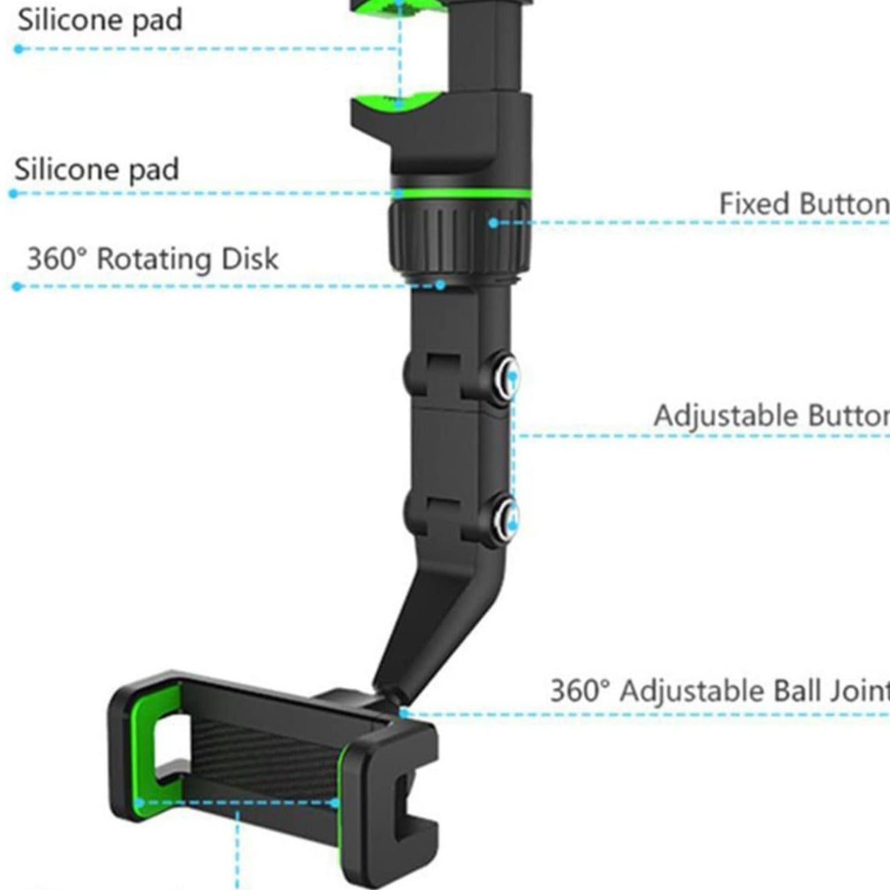 Car RearView Mobile Phone Holder