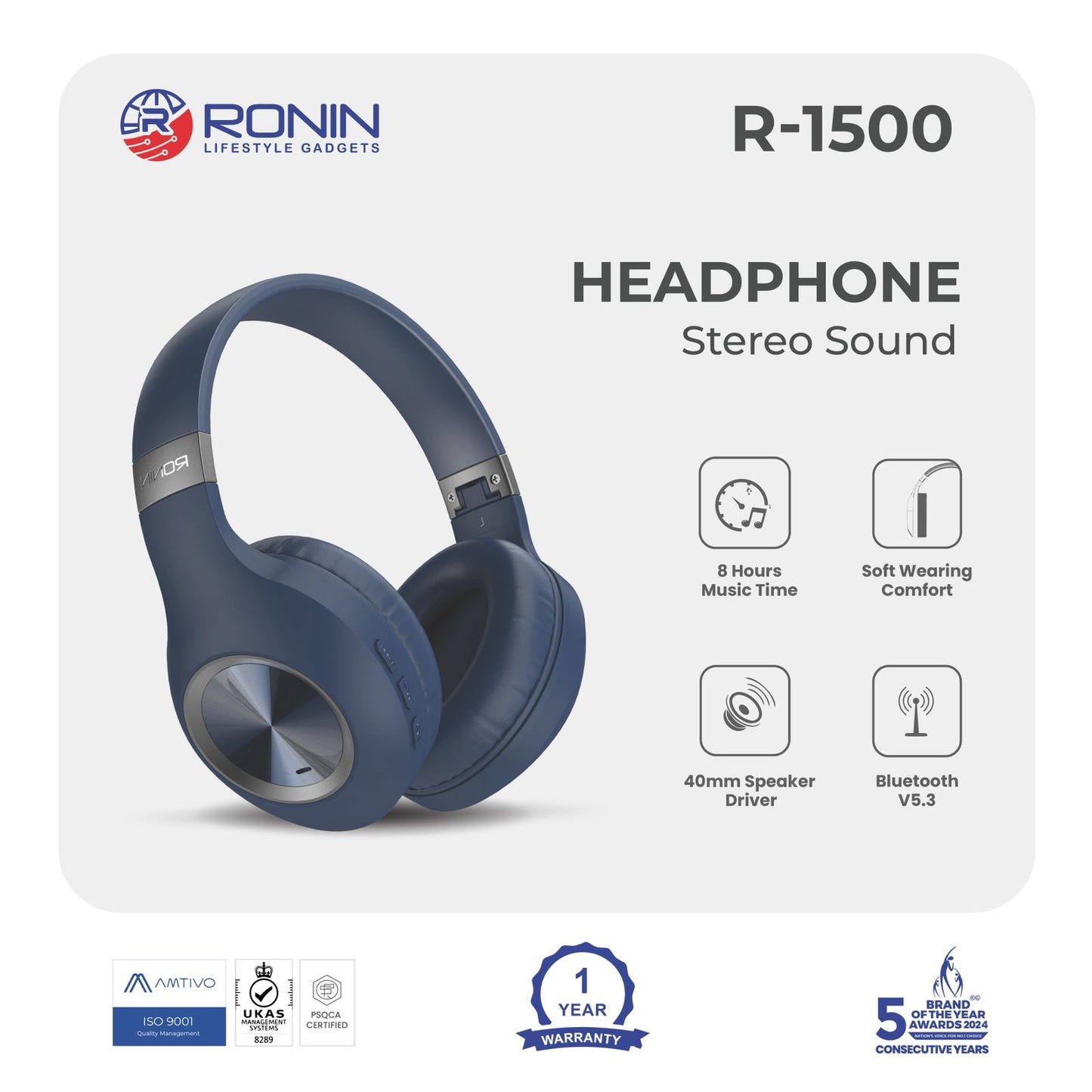 RONIN R-1500 Headphones