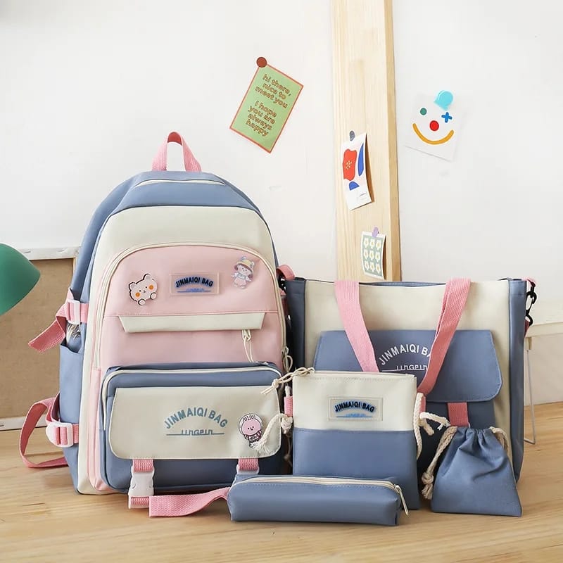 Imported Bag Set 5 Pcs For Girls