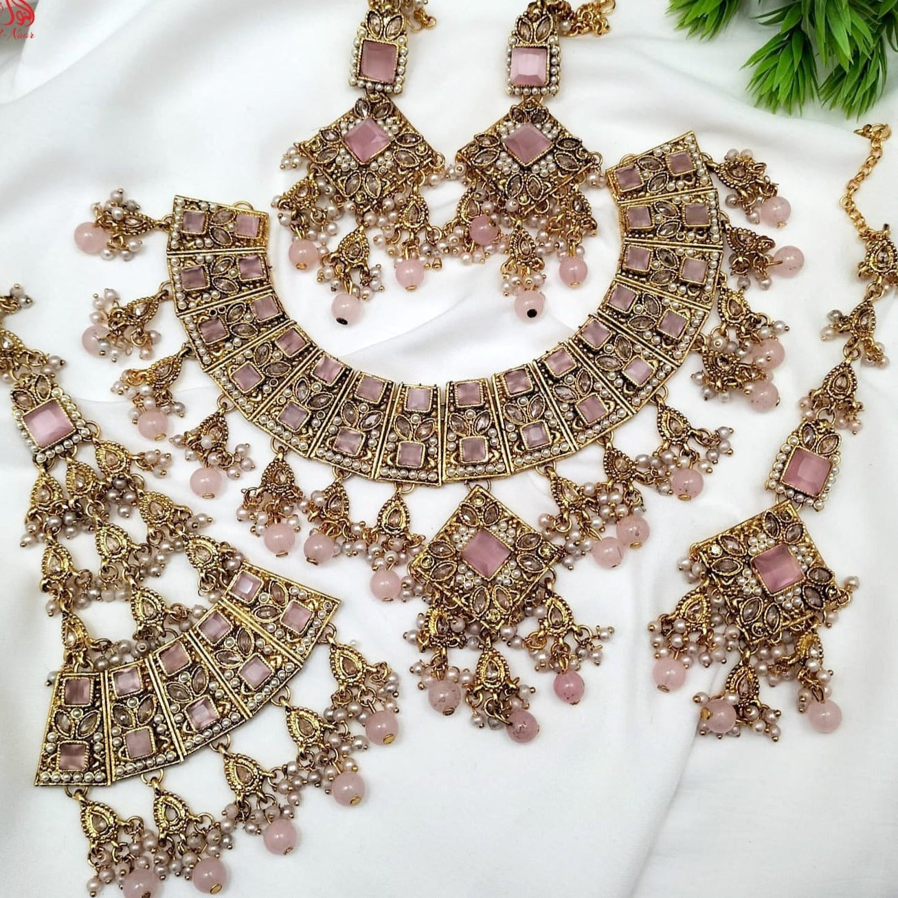 Bridal Full Zircon Choker Set