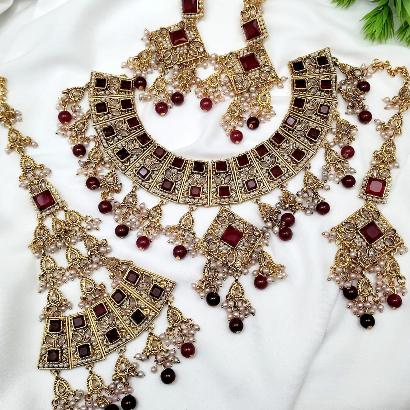 Bridal Full Zircon Choker Set