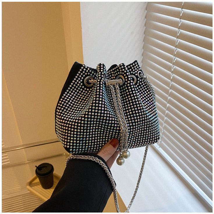 Mini Rhinestone Chain Bag