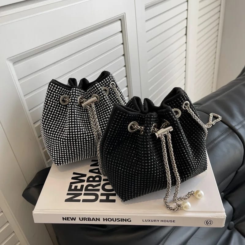 Mini Rhinestone Chain Bag