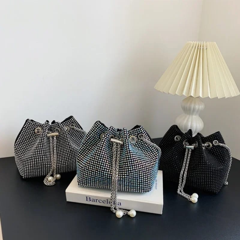 Mini Rhinestone Chain Bag