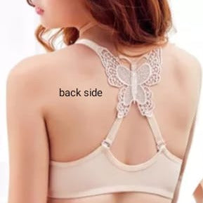 Front Open Padded Butterfly Wire Bra