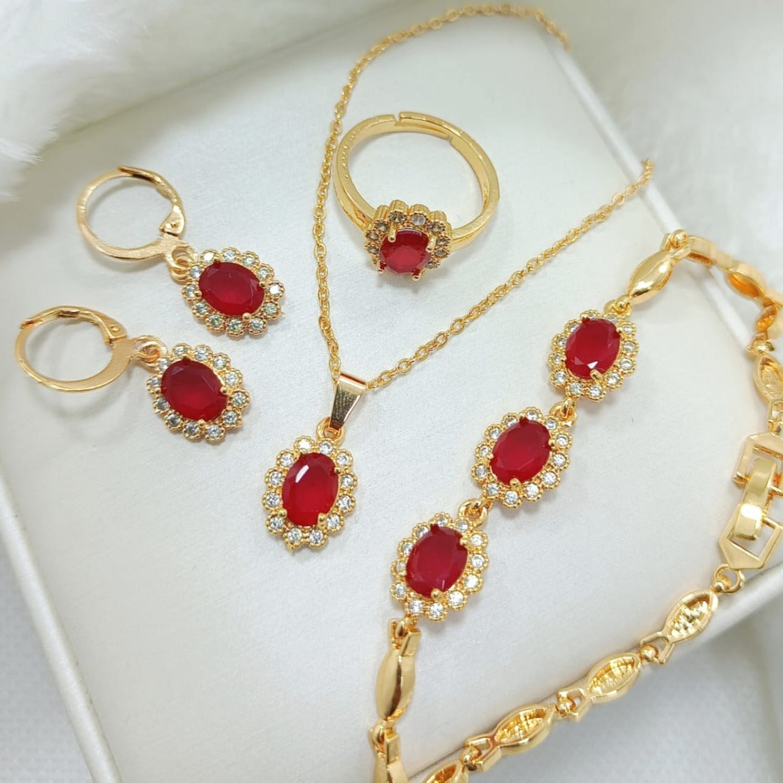 Colorful Zirconia Combo Set - Solo Sparkle