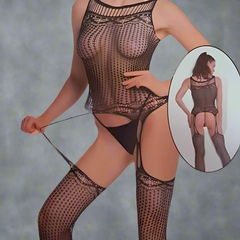 Mesh Fishnet Stocking Lingerie (A:81526)