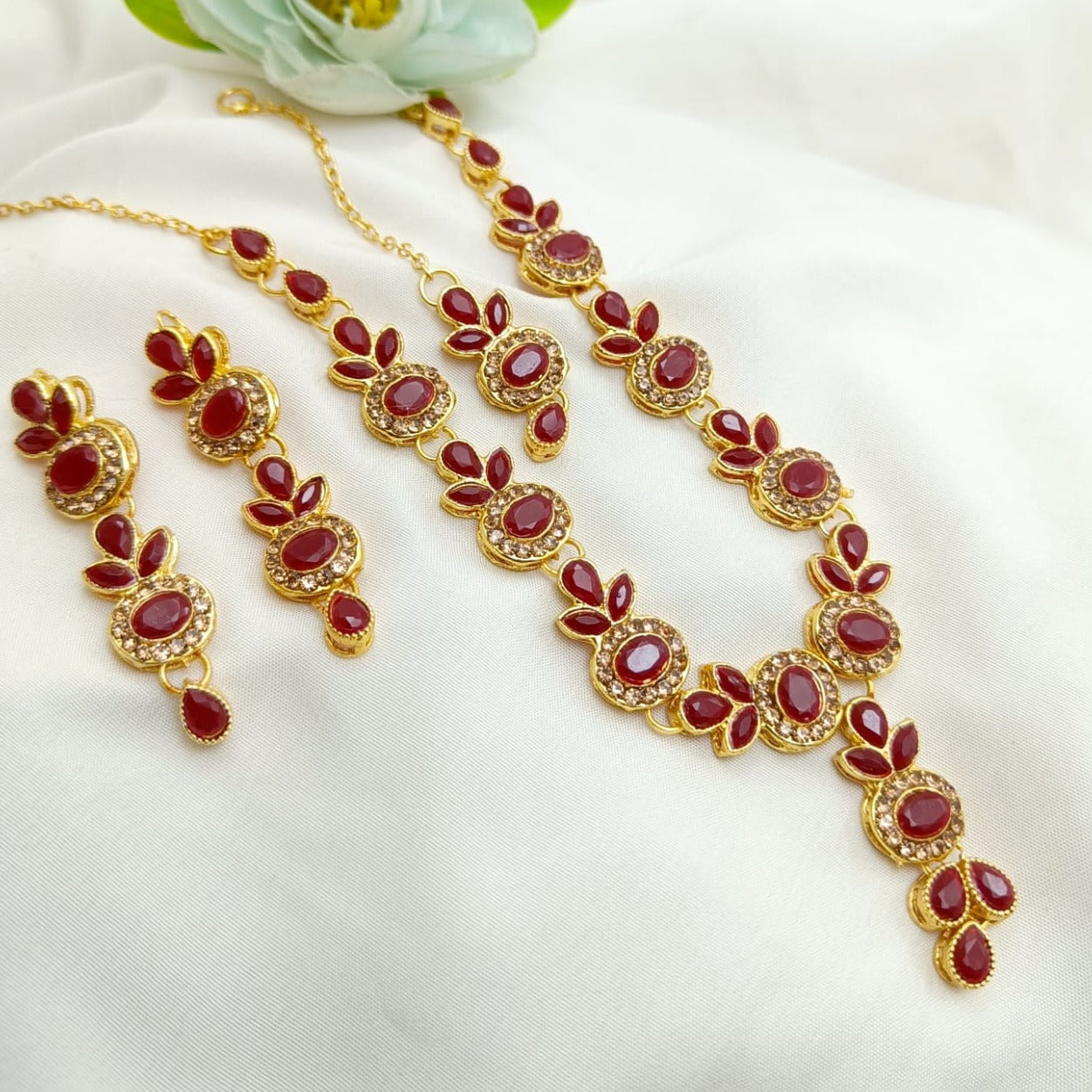 Party Wear zircon Neckace Set
