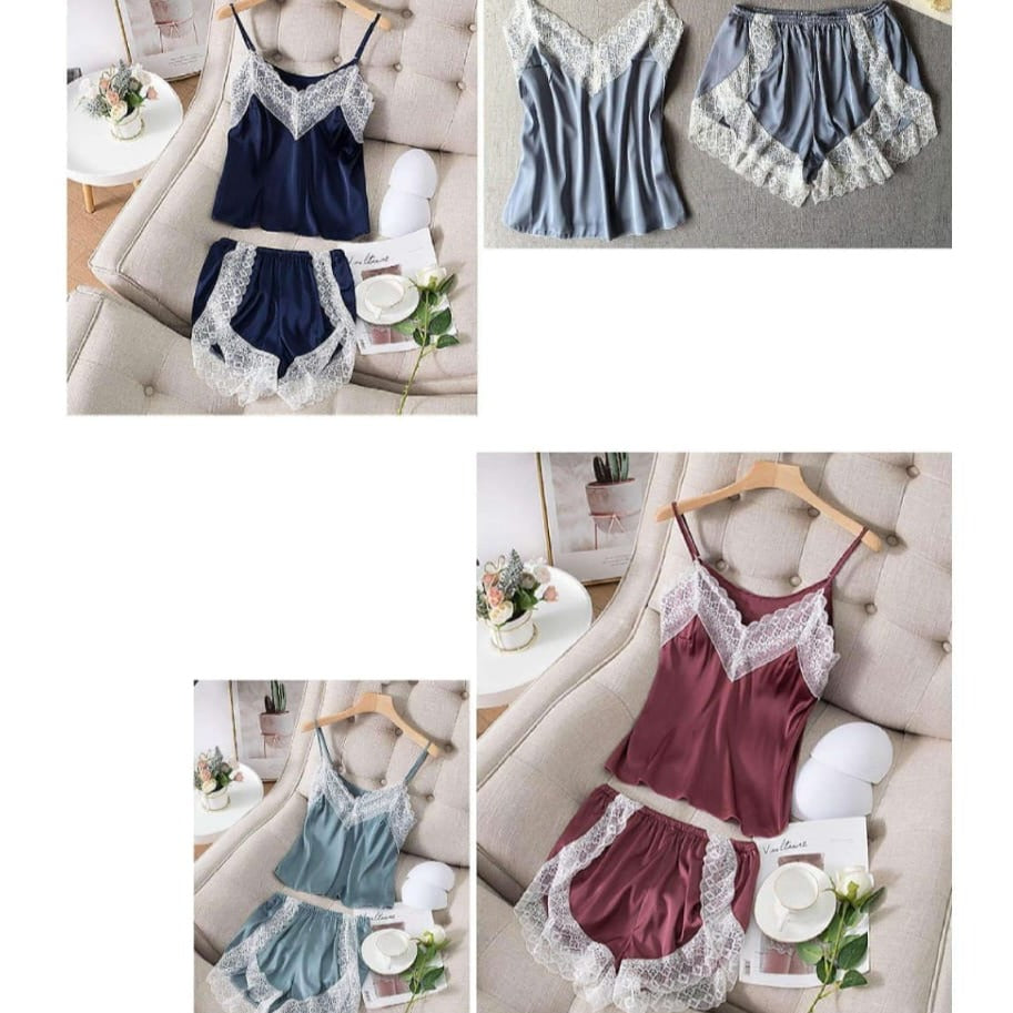 Girls Silk Sleepwear - Top & Short