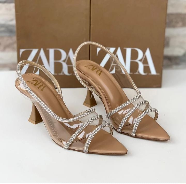 Zara Inspired Three Mesh Heels