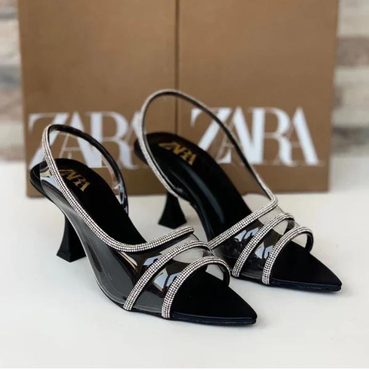 Zara Inspired Three Mesh Heels