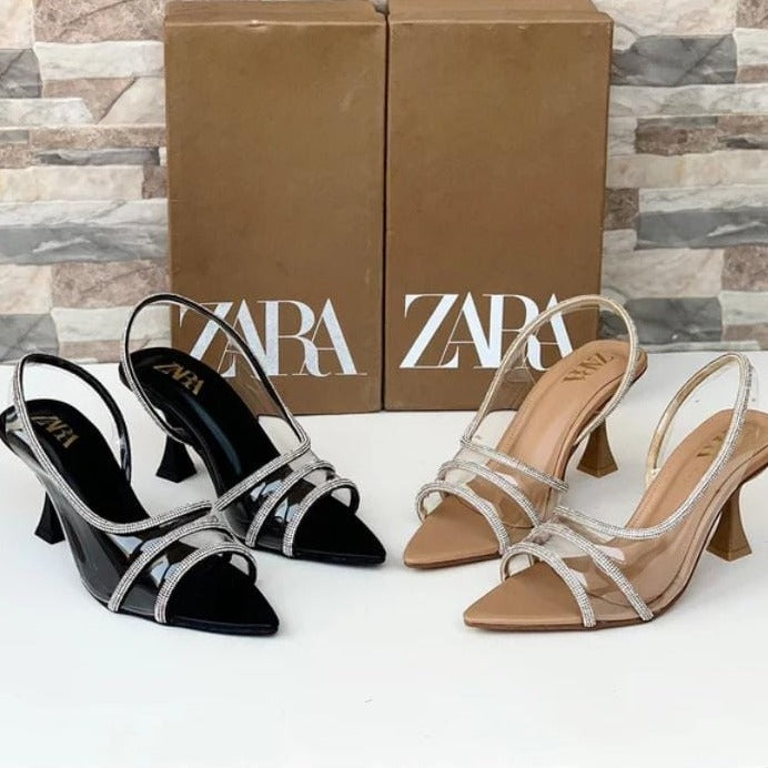 Zara Inspired Three Mesh Heels