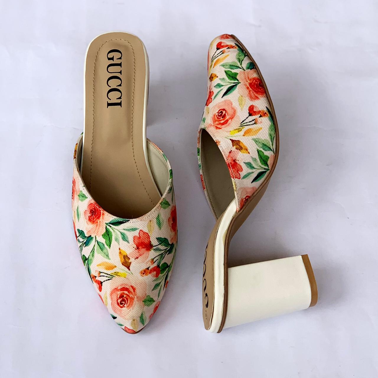 Gucci Floral Heels