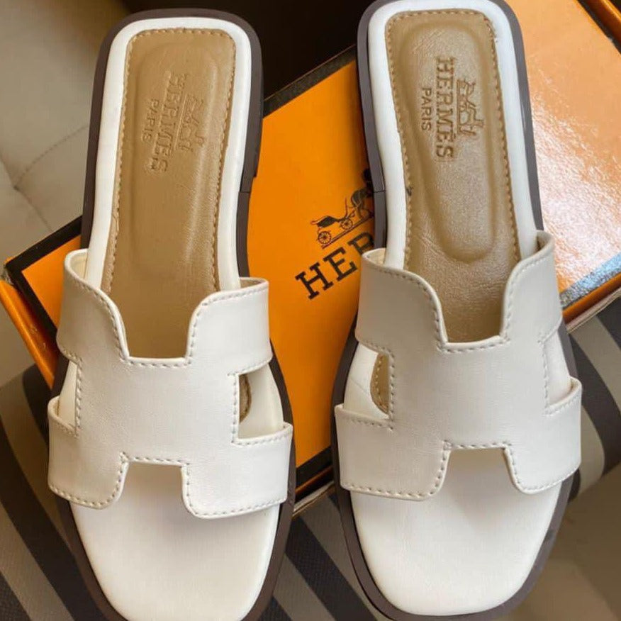 Hermes Plain Slippers