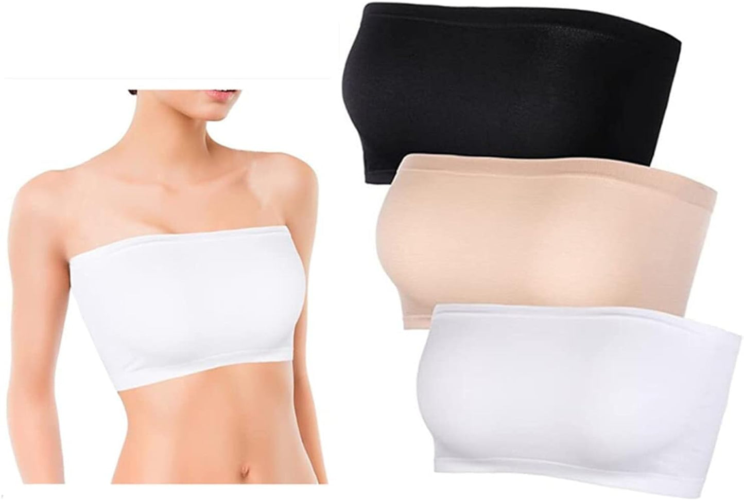 Non Padded Strapless Tube Bra