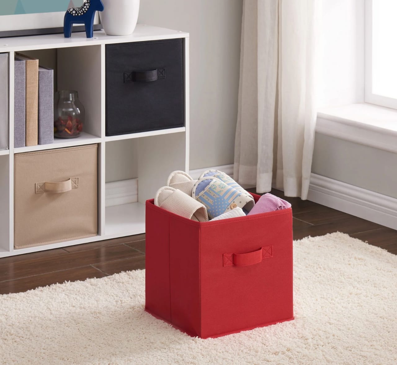 Woven Storage Foldable Stuff Organizer Box