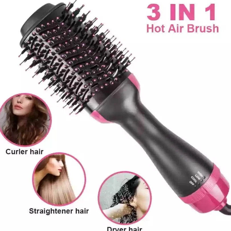One Step Hot Air Brush Straightener - 3in1