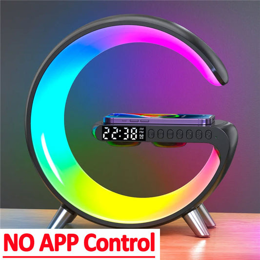 G-Type Shape Wireless Rechargeable Mobile Charger with Bluetooth Speaker