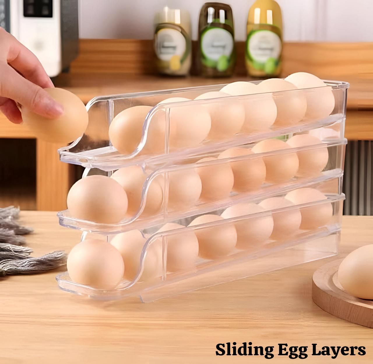 Crystal Transparent Egg Rolling Tray