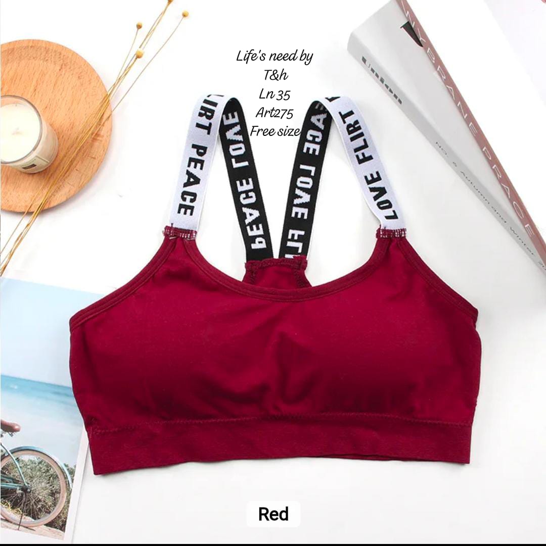BRANDED SPORTS PADDED BRA