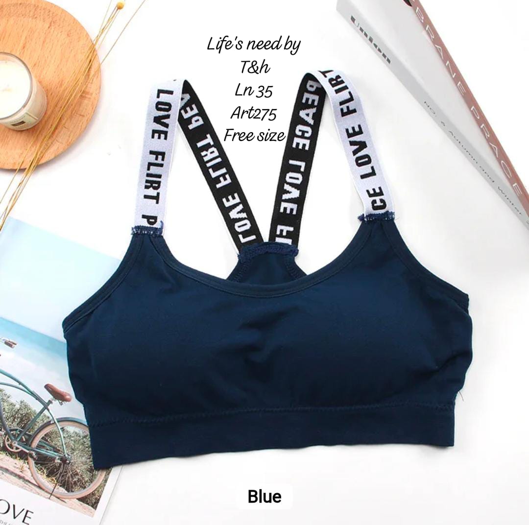 BRANDED SPORTS PADDED BRA