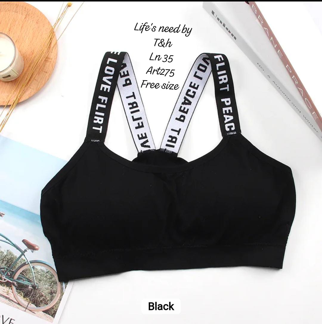 BRANDED SPORTS PADDED BRA