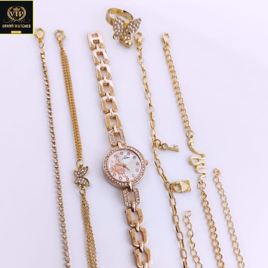 Nobile Women Wristwatch with Bracelets & a Ring