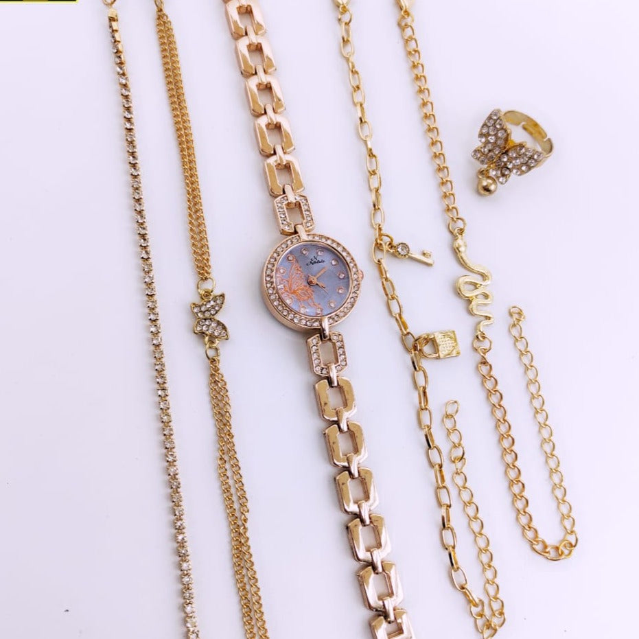 Nobile Women Wristwatch with Bracelets & a Ring