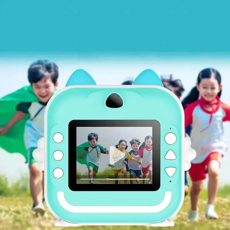 Snap & Print: Kid-Friendly Rechargeable Digital Instant Print Camera